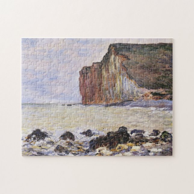 Quebra-cabeça Cliff de Les Petites-Dalles Monet Fine Art (Horizontal)