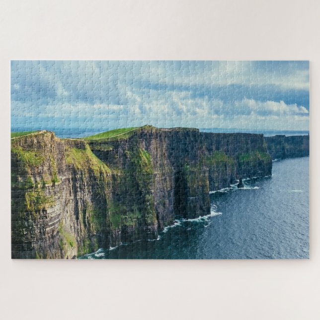 Quebra-cabeça Cliff é de Moher Ireland. (Horizontal)
