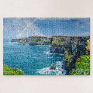 Quebra-cabeça Cliff of Moher Rainbow Ireland