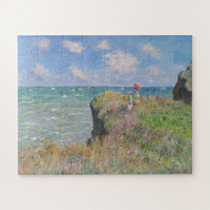 Quebra-cabeça Cliff Walk em Pourville por Claude Monet