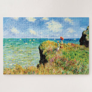Quebra-cabeça Clifftop Walk em Pourville por Claude Monet
