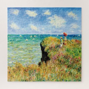 Quebra-cabeça Clifftop Walk em Pourville por Claude Monet