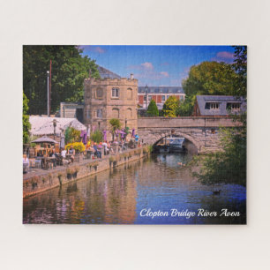 Quebra-cabeça Clopton Bridge e Pub Stratford no Avon