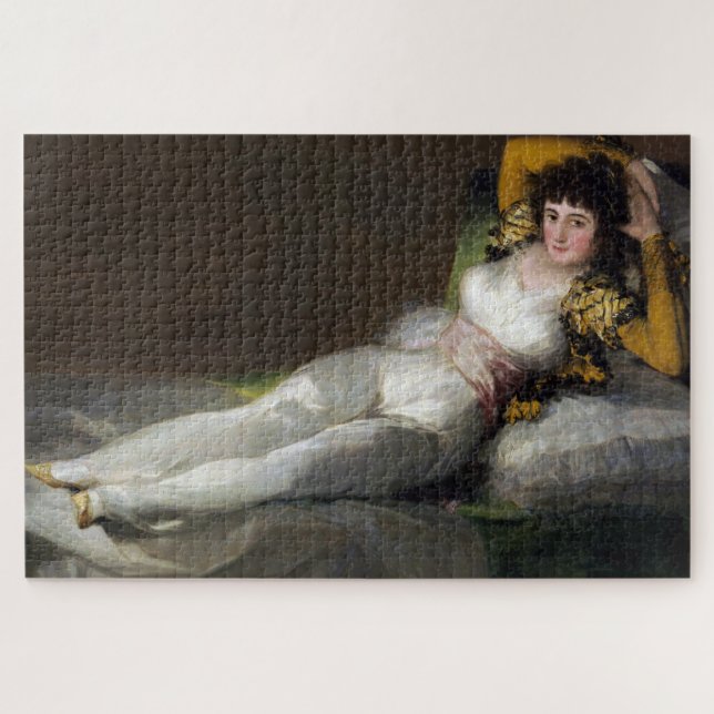 Quebra-cabeça Clothed Maja (por Francisco Goya) (Horizontal)