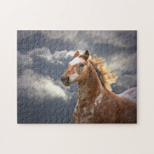 Quebra-cabeça "Cloud Runner" Cavalo e Nuvens Appaloosa