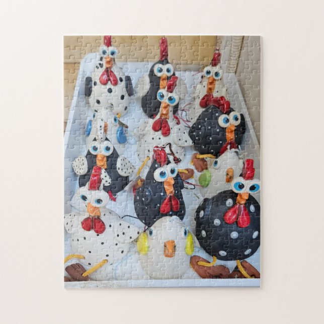 Quebra-cabeça Cluckin' Crazy Chicken Crew, 28 cm x (Vertical)