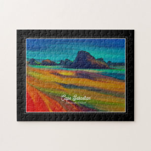 Quebra-cabeça Coast Art Colorida de Cape Sebastian Oregon