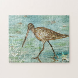 Quebra-cabeça Coastal Bird Beach Art Snipe
