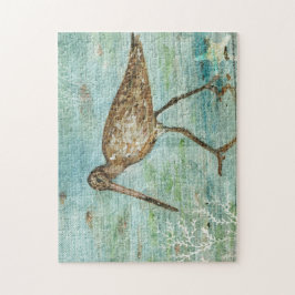 Quebra-cabeça Coastal Bird Beach Art Snipe