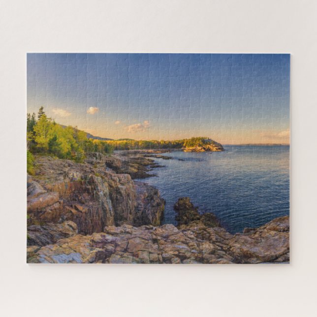 Quebra-cabeça Coastline | Acadia National Park, Schooner Head (Horizontal)
