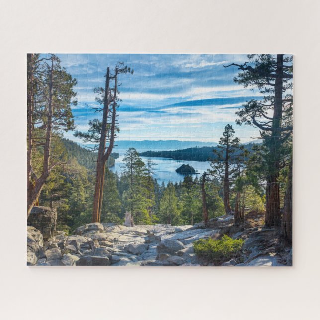 Quebra-cabeça Coastline | Emerald Bay, Lake Tahoe, Califórnia (Horizontal)