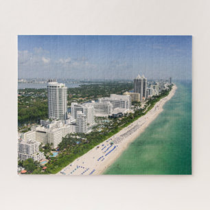 Quebra-cabeça Coastline Urban Beach, Miami, Florida