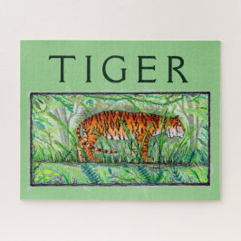 Quebra-cabeça Cobertura de Tigre Asiático