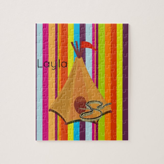 Quebra-cabeça Cobra de acampamento de torre de dis (Vertical)