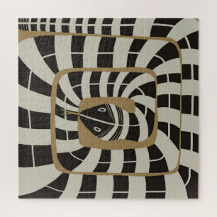 Quebra-cabeça Cobra de faixa geométrica de Abstrato para Reprodu