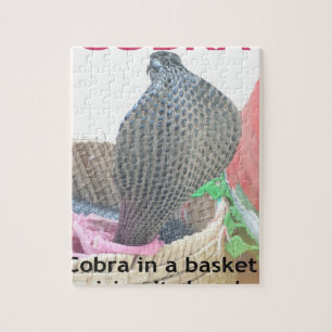 Quebra-cabeça Cobra no Impressão de Arte de Cesto
