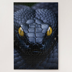 Quebra-cabeça Cobra preto