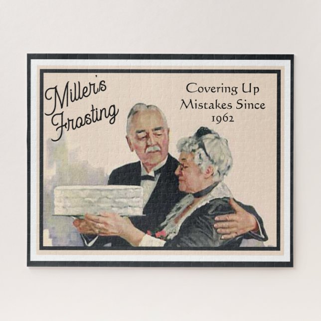 Quebra-cabeça Cobrindo erros com Glacé Bake Personalizado (Horizontal)