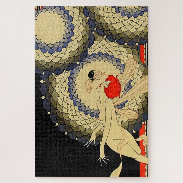 Quebra-cabeça cobrir da Revista "Abelha" de J Carlos (Vertical)