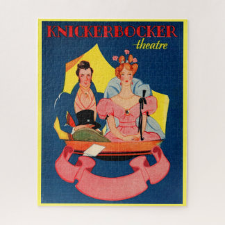 Quebra-cabeça cobrir do playbill do Teatro do Knickerbocker