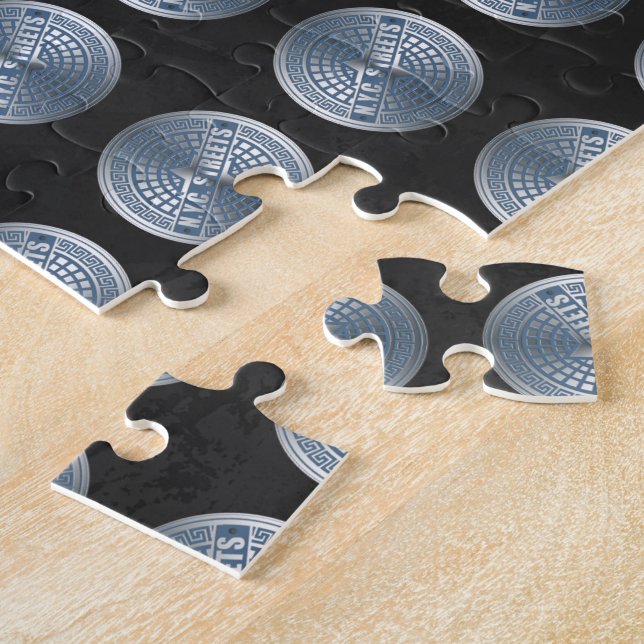 Quebra-cabeça Cobrir Manhole NYC (Lateral)