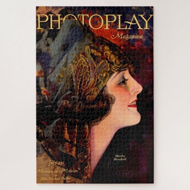 Quebra-cabeça cobrir para revista Photoplay 1920 (Vertical)