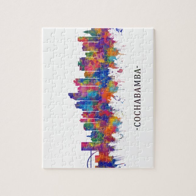 Quebra-cabeça Cochabamba Bolivia Skyline (Vertical)