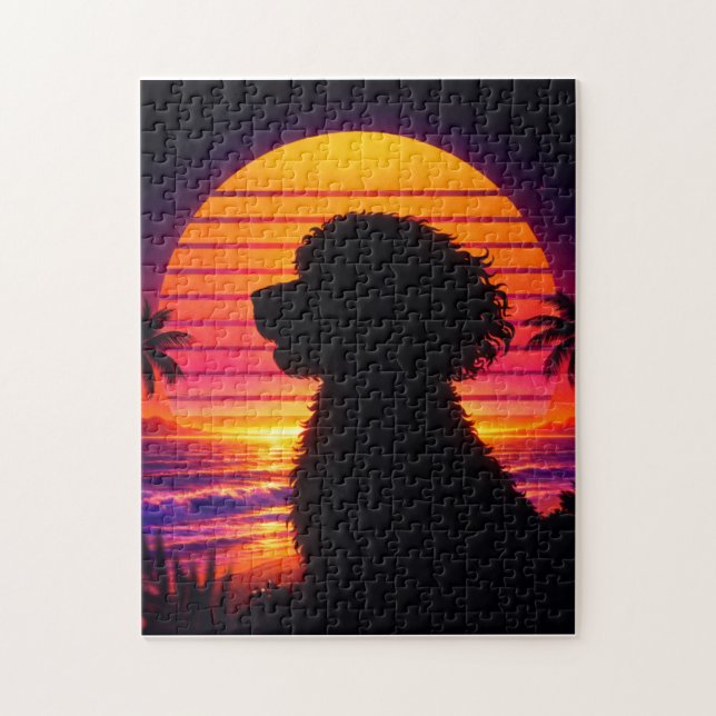 Quebra-cabeça Cockapoo - Presente Retro para Amant (Vertical)