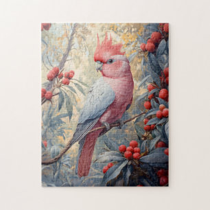 Quebra-cabeça Cockatoo Galah Rosa Vibrante