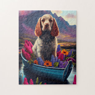 Quebra-cabeça Cocker Spaniel em um remo: Uma aventura cêntrica