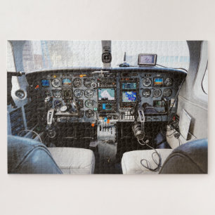 Quebra-cabeça cockpit de aeronaves de jato