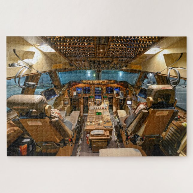 Quebra-cabeça Cockpit de jato comercial (Horizontal)