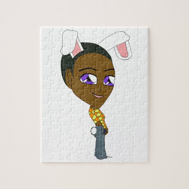 Quebra-cabeça coelhinha chibi (Vertical)