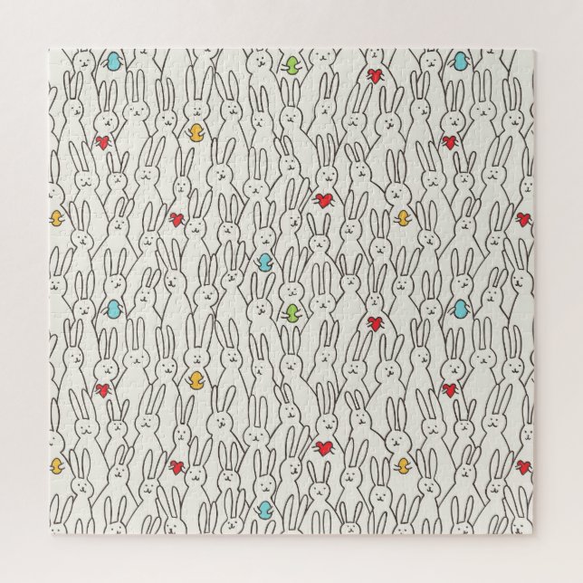 Quebra-cabeça Coelhinho Da Páscoa: Divertimento Perfeito. (Vertical)