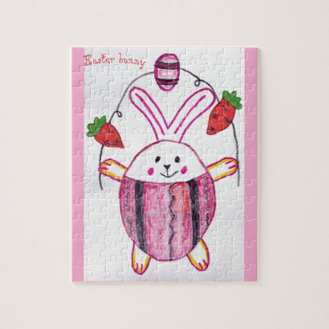 Quebra-cabeça Coelhinho de Páscoa (Vertical)