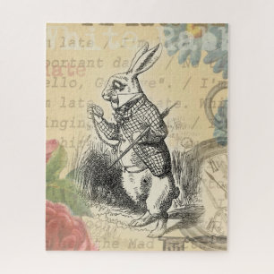 Quebra-cabeça Coelho Branco Aventuras de Alice no País das Marav