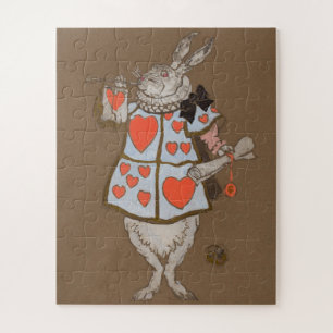 Quebra-cabeça Coelho Branco de Alice no País das Maravilhas Vint