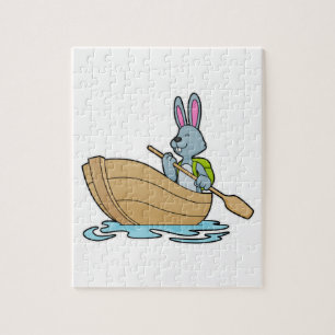 Quebra-cabeça Coelho com Boat e Paddle
