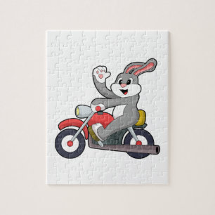 Quebra-cabeça Coelho como Biker com motocicleta.PNG