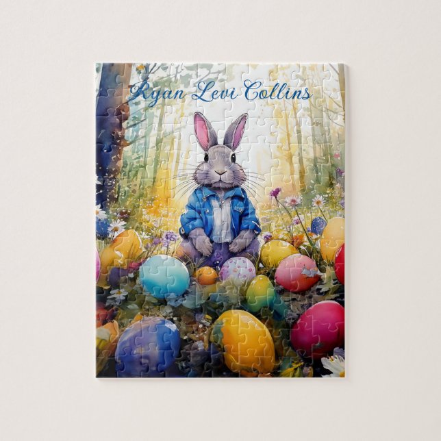 Quebra-cabeça Coelho da Páscoa (Vertical)