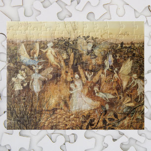 Quebra-cabeça Coelho entre as fadas, Contos de Fada Vintage