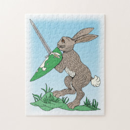 Quebra-cabeça Coelho Guerreiro Medieval