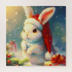 Quebra-cabeça Coelho Natal (2)