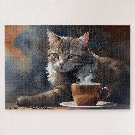 Quebra-cabeça Coffee Corner de Gato