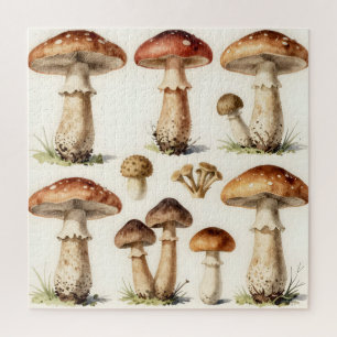 Quebra-cabeça Cogumelo Fungo Botânico Antigo Toadstool