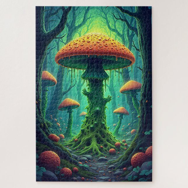 Quebra-cabeça Cogumelo Gigante Assustador (Vertical)