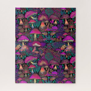 Quebra-cabeça Cogumelo Psicodélico Trippy  
