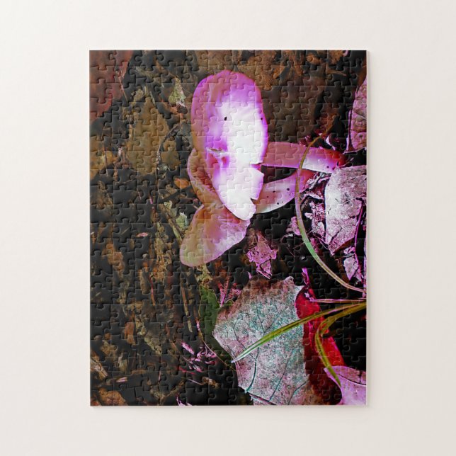 Quebra-cabeça Cogumelo Rosa (Vertical)