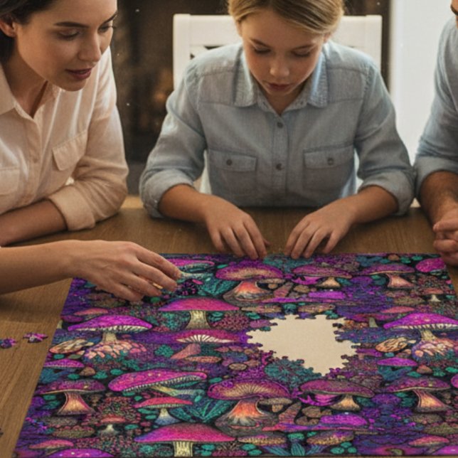 Quebra-cabeça Cogumelos Psicodélicos Trippy (Criador carregado)