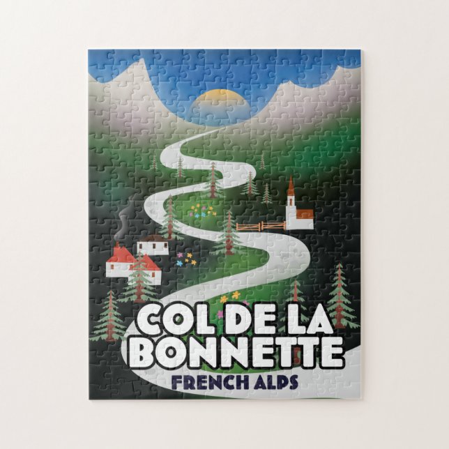 Quebra-cabeça Col de la Bonette, França (Vertical)